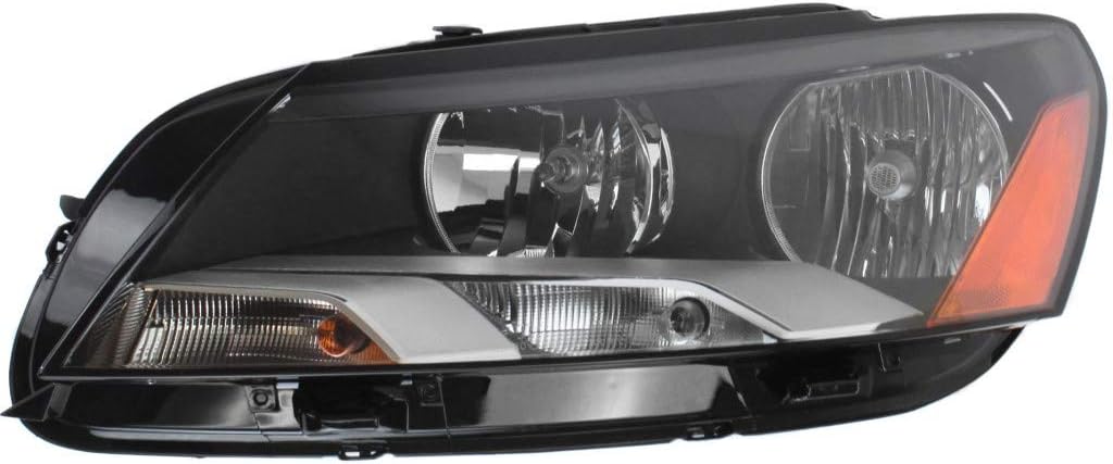 Passenger Side Headlight Assembly for Volkswagen Passat 2012 2013 2014 2015 A6165