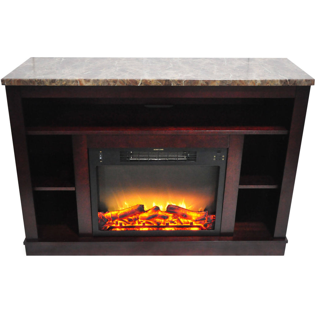Mahogany Mantel Electric Fireplace G199223