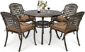 5 Piece All-Weather Cast Aluminum Patio Dining Set W827510