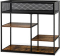 4-Tier Console Table with Wire Basket V422
