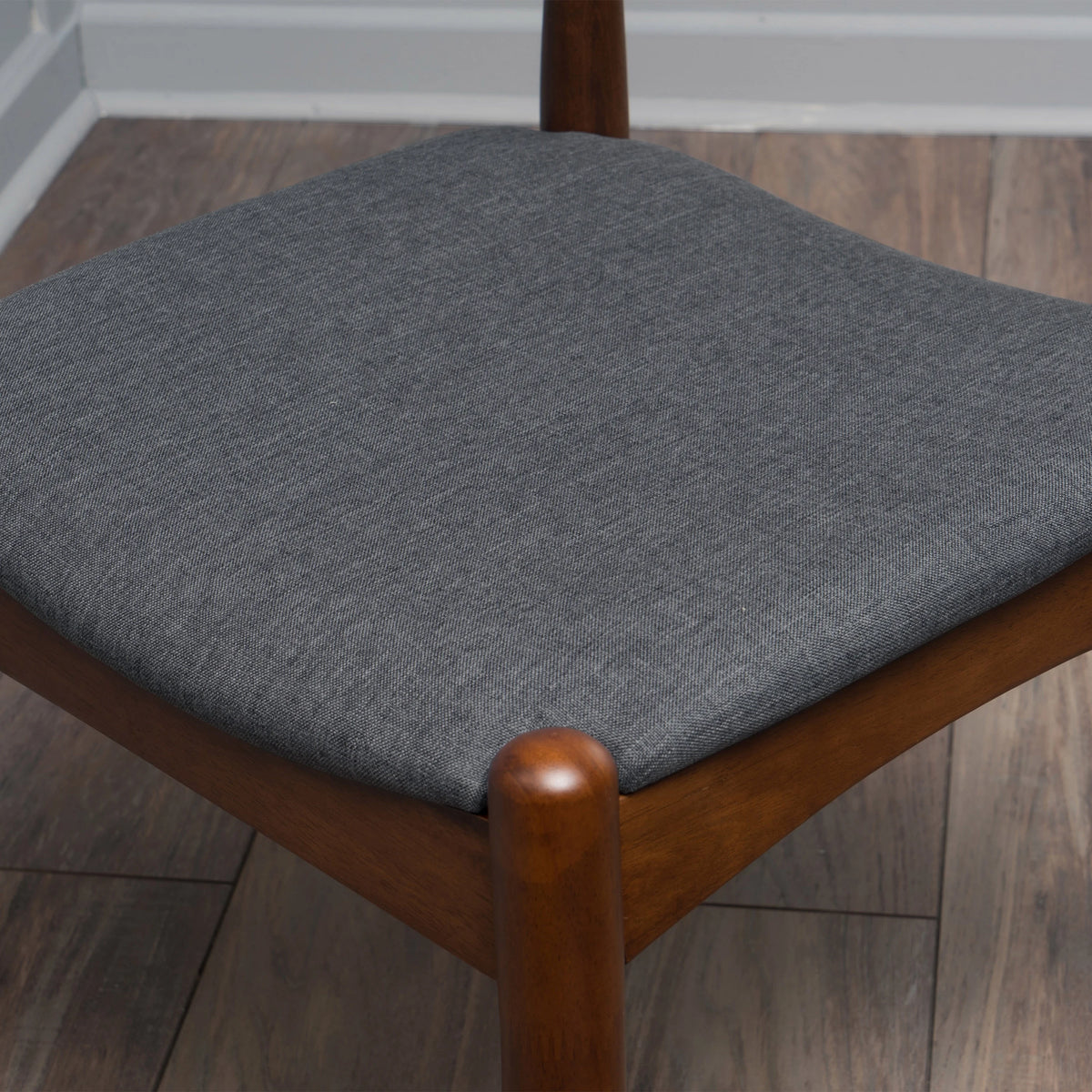 Charcoal Fabric Upholstered Dining Chairs, Set of 2 M5315
