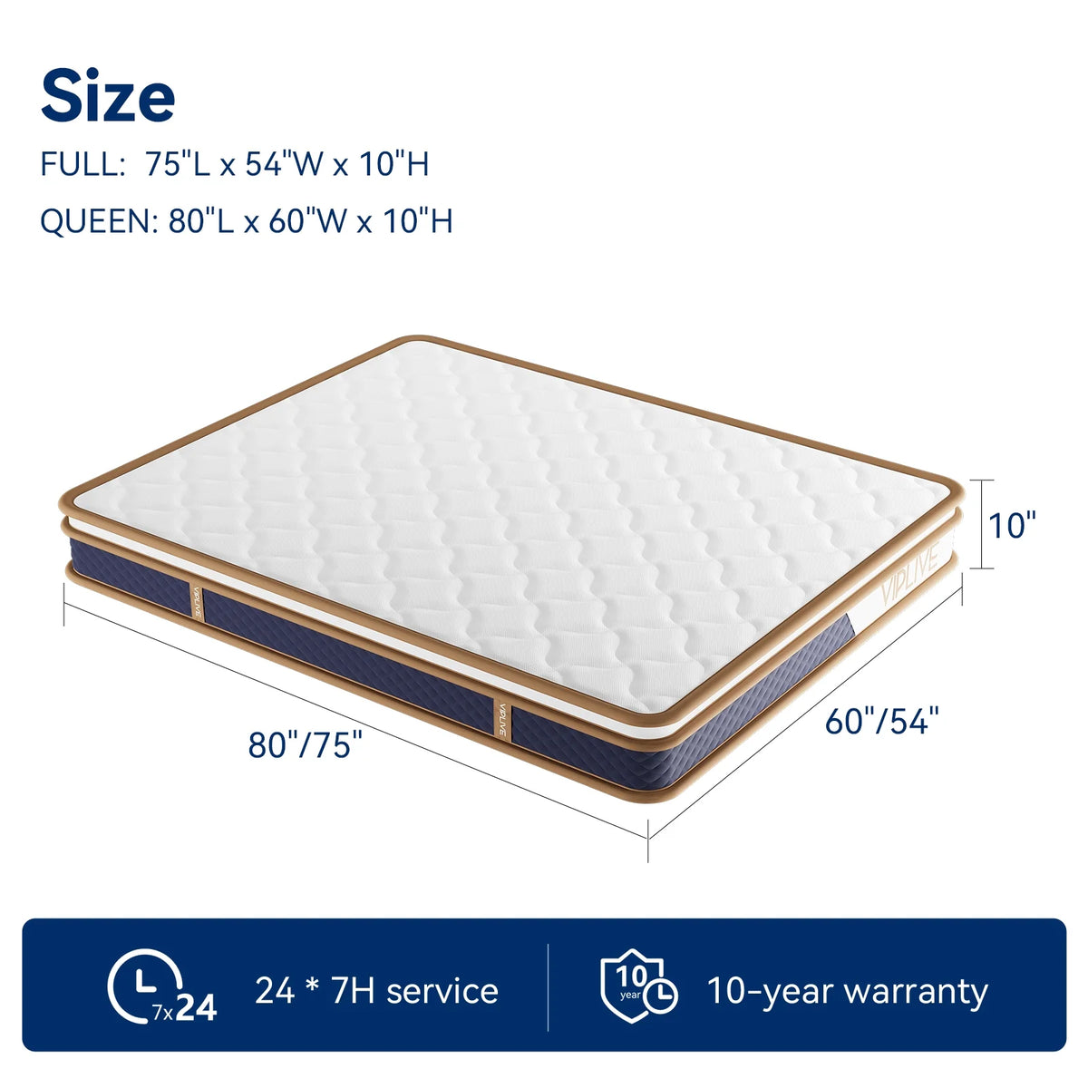 10 inch Memory Foam Mattress F99034