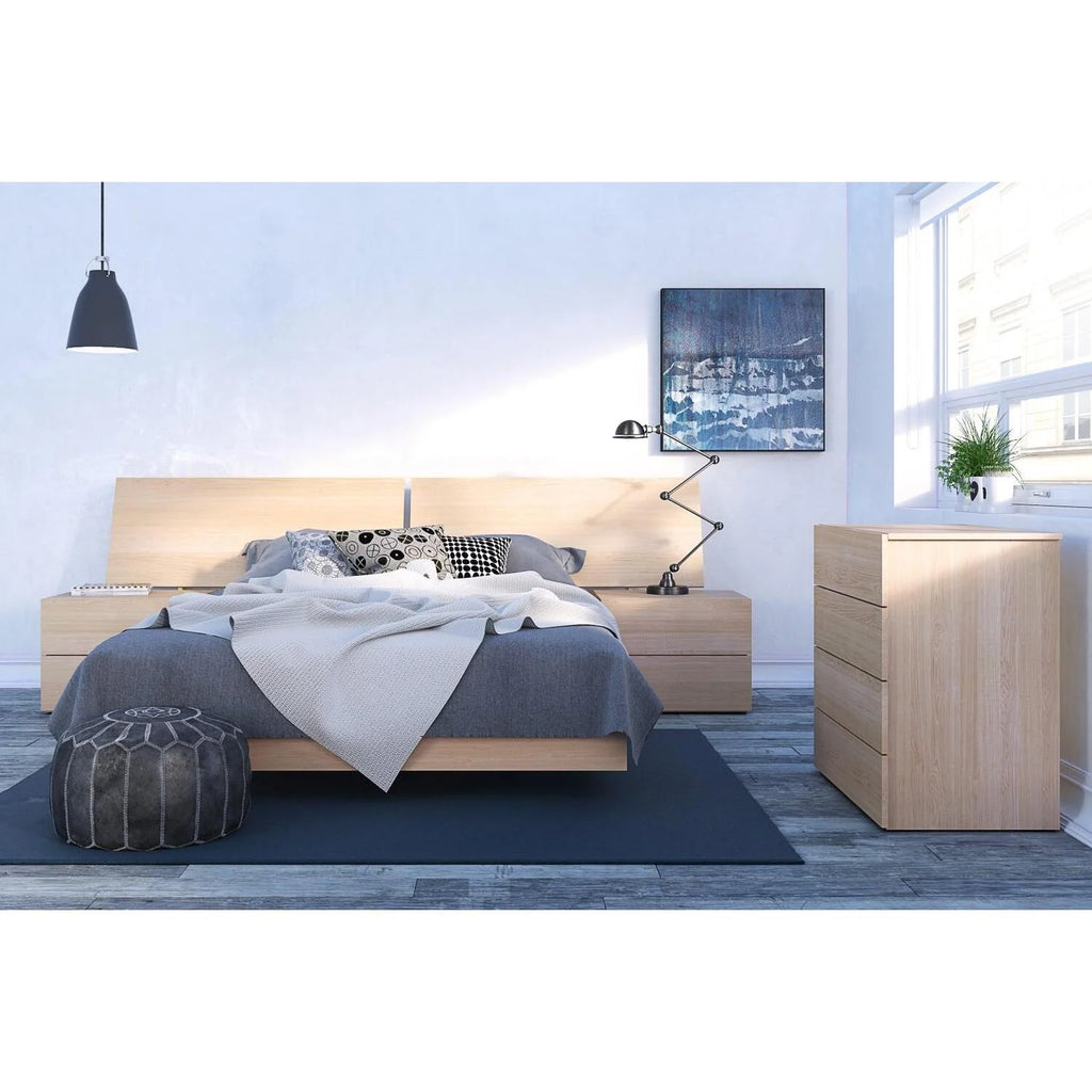 Queen Size Natural Maple Bedroom Bundle T56537