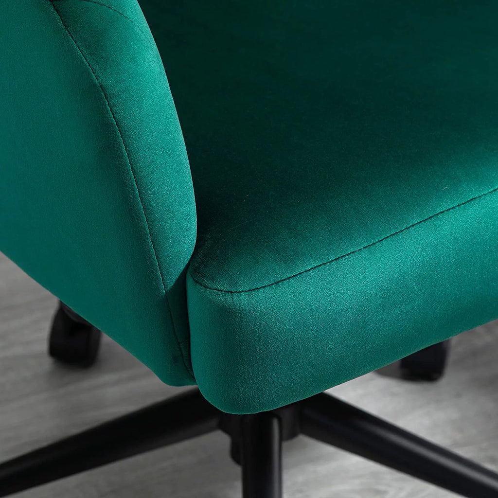 Green Fabric Swivel Desk Chair C878455