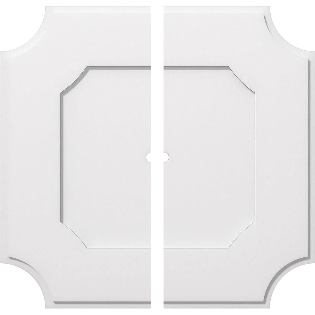 30 inch x 18 inch PVC Ceiling Medallion, Two Piece S1706
