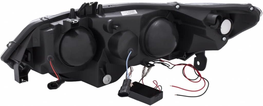 Projector Headlights with Halo Black CCFL W5058