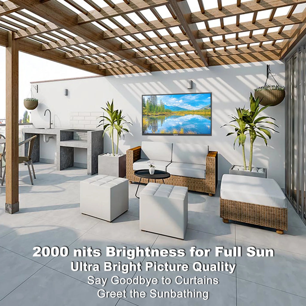 55 inch 2000 Nits 4K UHD IP55 Waterproof Outdoor TV C1144