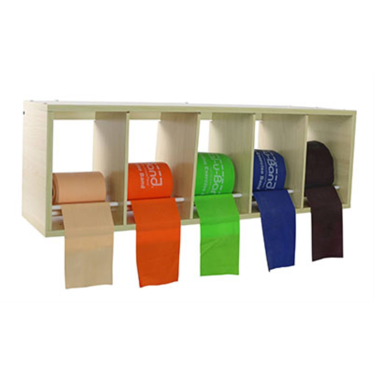 Exercise Band Rack with Val-u-band, 5 x 50 Yard Rolls F354193