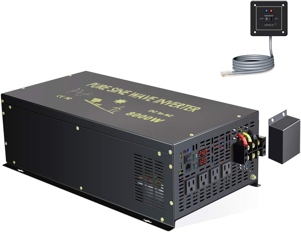 8000W Pure Sine Wave Power Inverter DC 36V to AC 120V A301