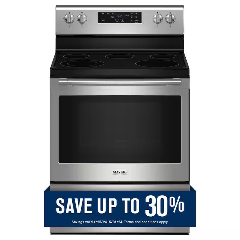5 Element Freestanding Electric Range in Stainless Steel H501