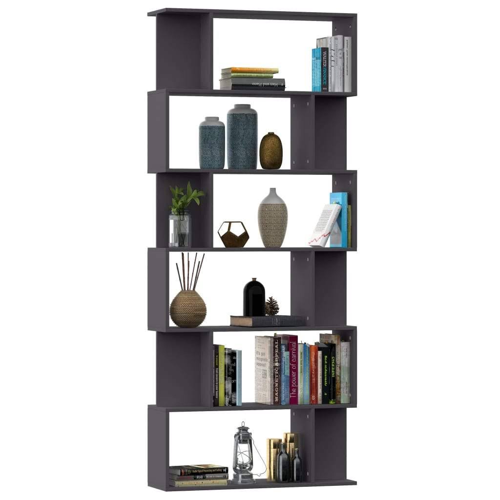 White and Sonoma Oak Chipboard Book Cabinet Room Divider B2992