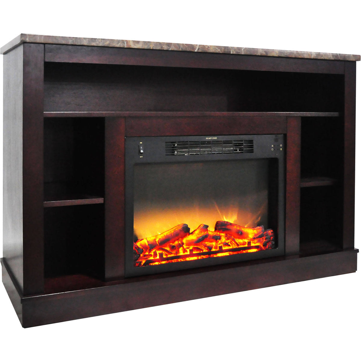 Mahogany Mantel Electric Fireplace G199223