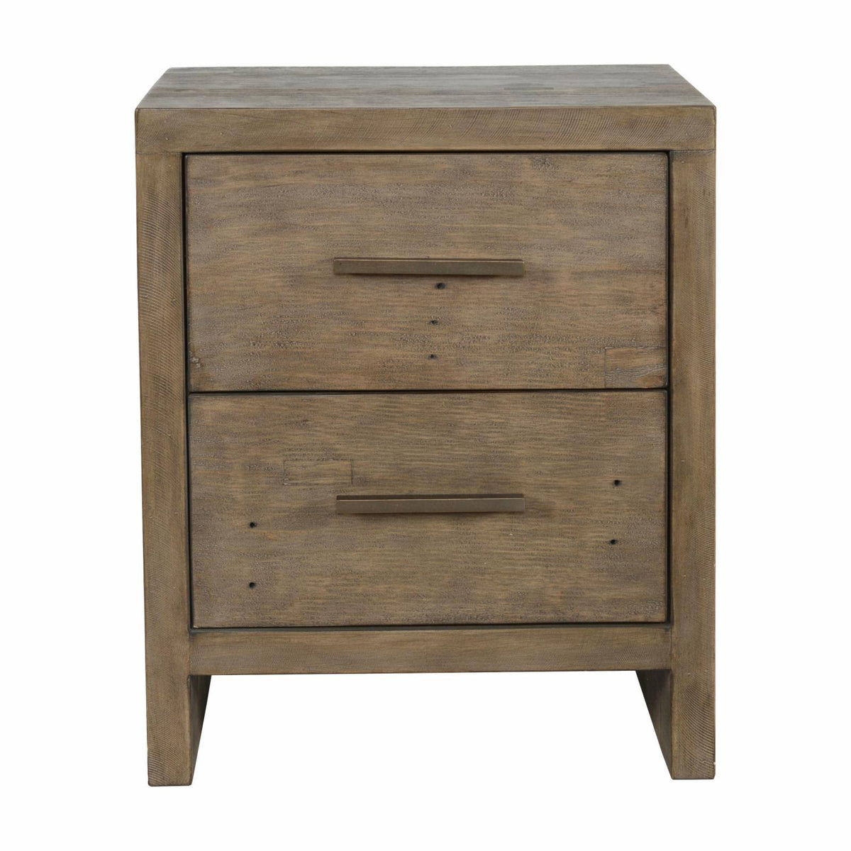 Reclaimed Pine 2 Drawer Nightstand M57065