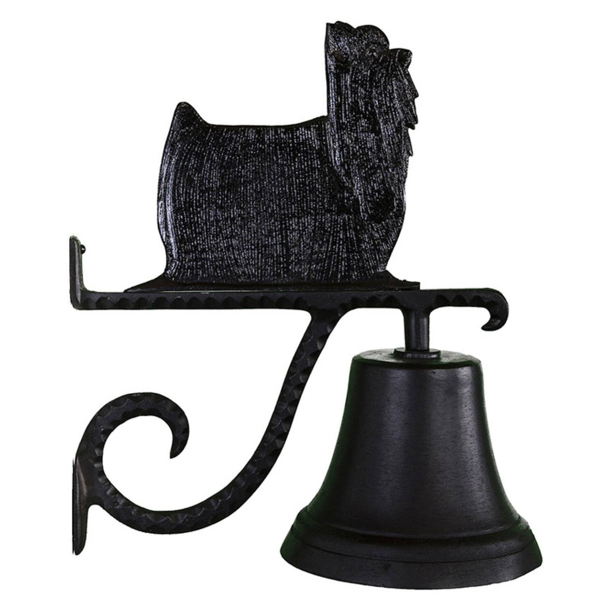 Cast Bell with Black Yorkshire Terrier E500479