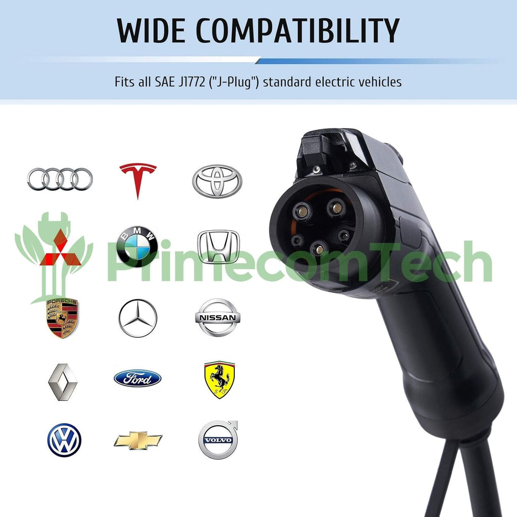 Level 2 Electric Vehicle Charger Amperage Adjustable 50Ft Cable N9606