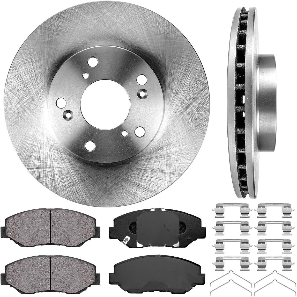 Premium OE 5 Lug Brake Rotors with Ceramic Pads and Hardware O352540