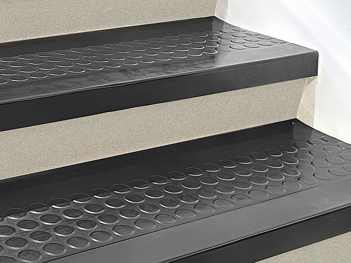 Rubber Indoor Stair Treads, 48 x 12 W976