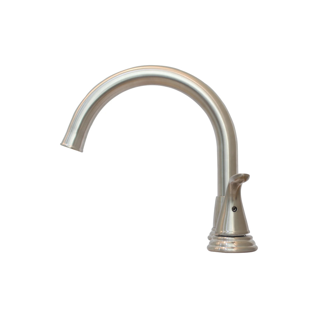 Stainless Steel Widespread Bathroom Sink Faucet Brushed Nickel F690578