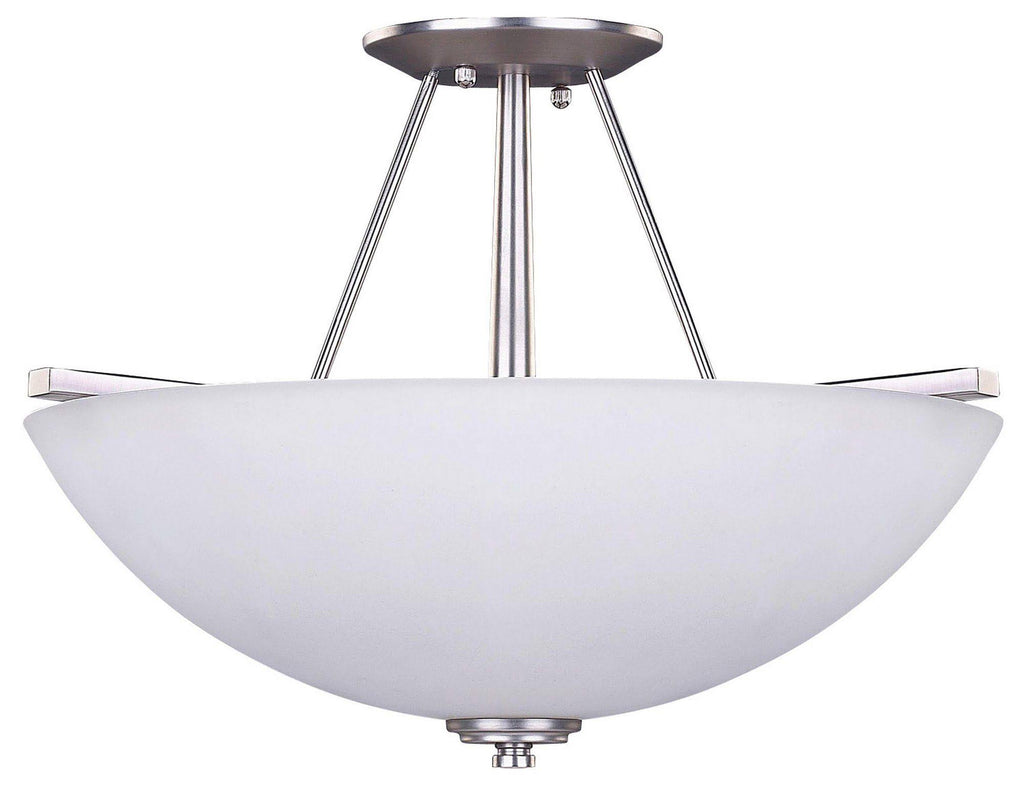 Pewter 3 Light Semi-Flush U88422