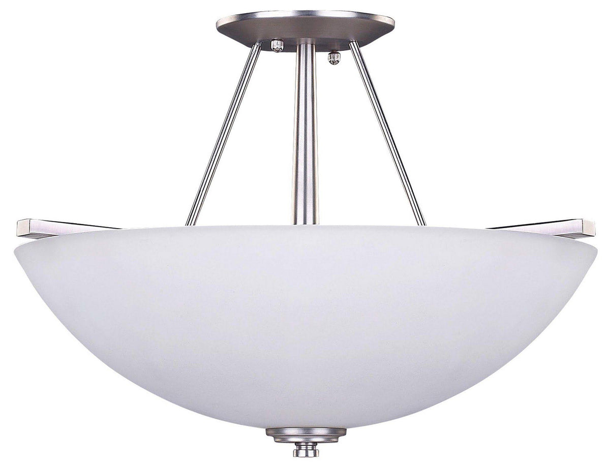 Pewter 3 Light Semi-Flush U88422
