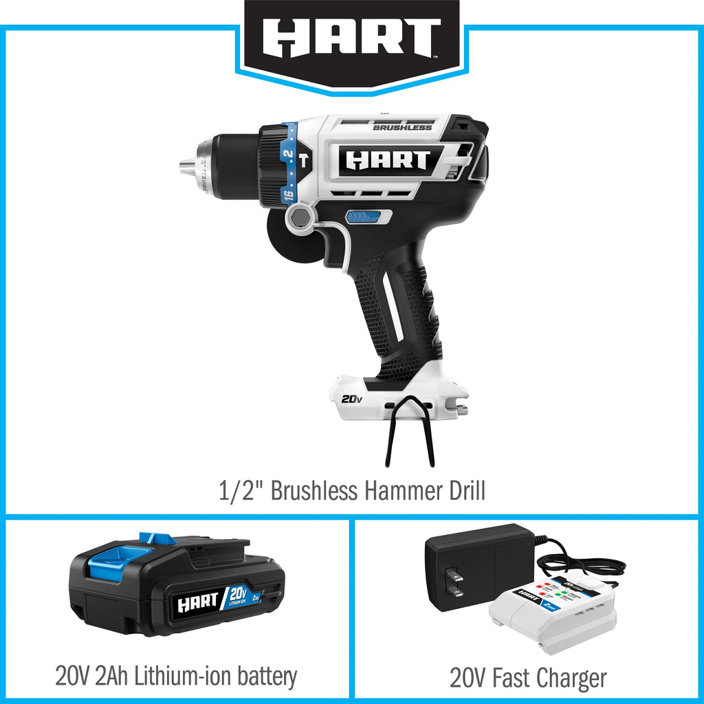 20-Volt Brushless 1/2 Inch Hammer Drill Kit V783