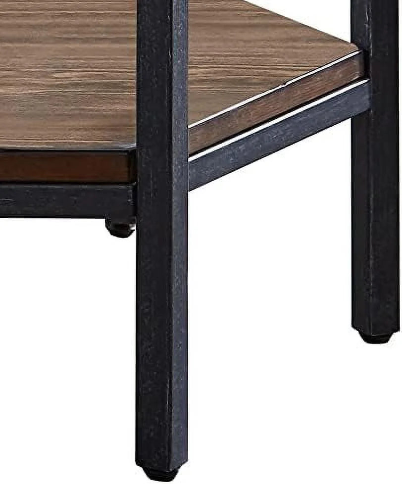 Mocha Hexagonal End Table D8941