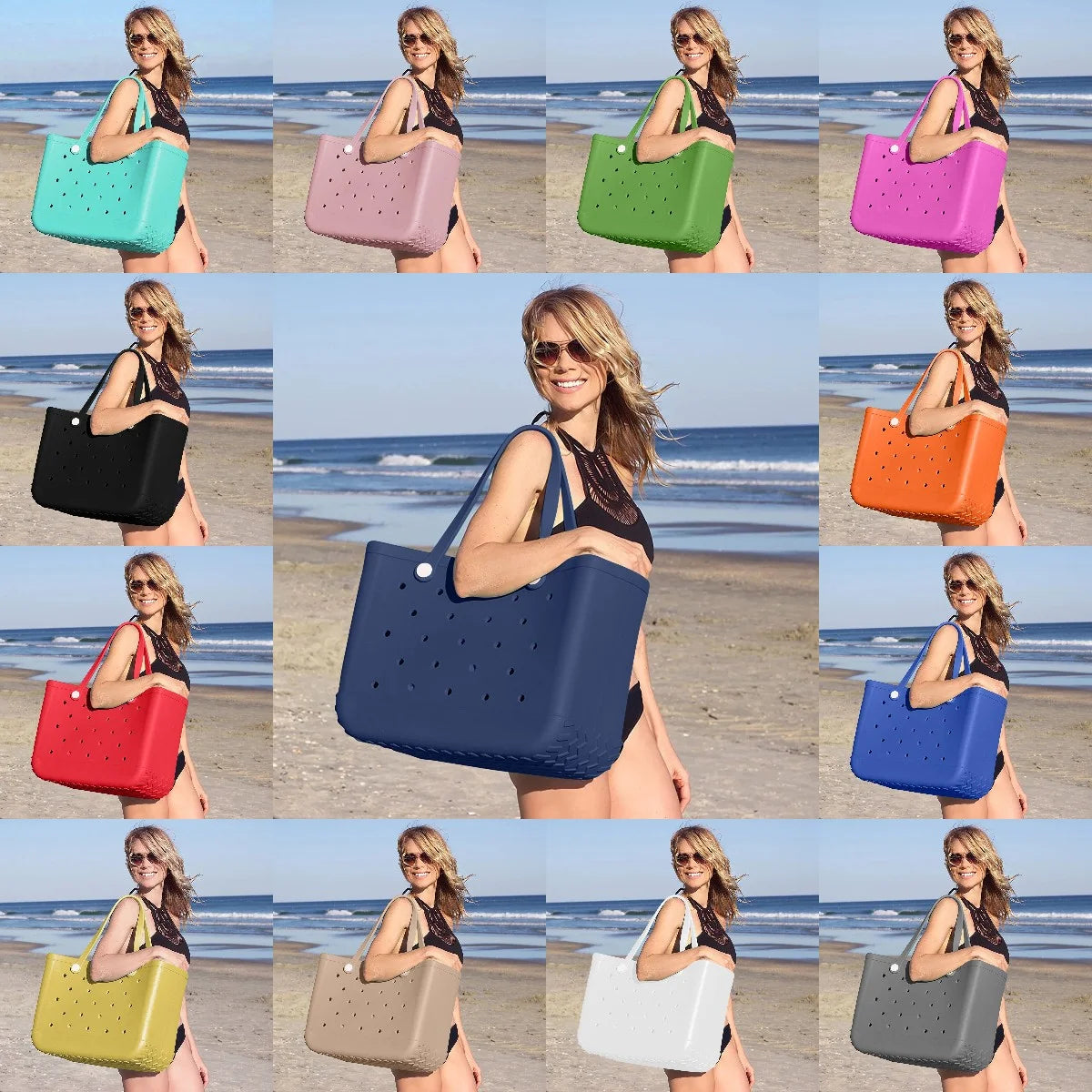 EVA Waterproof Beach Tote Bag J87259
