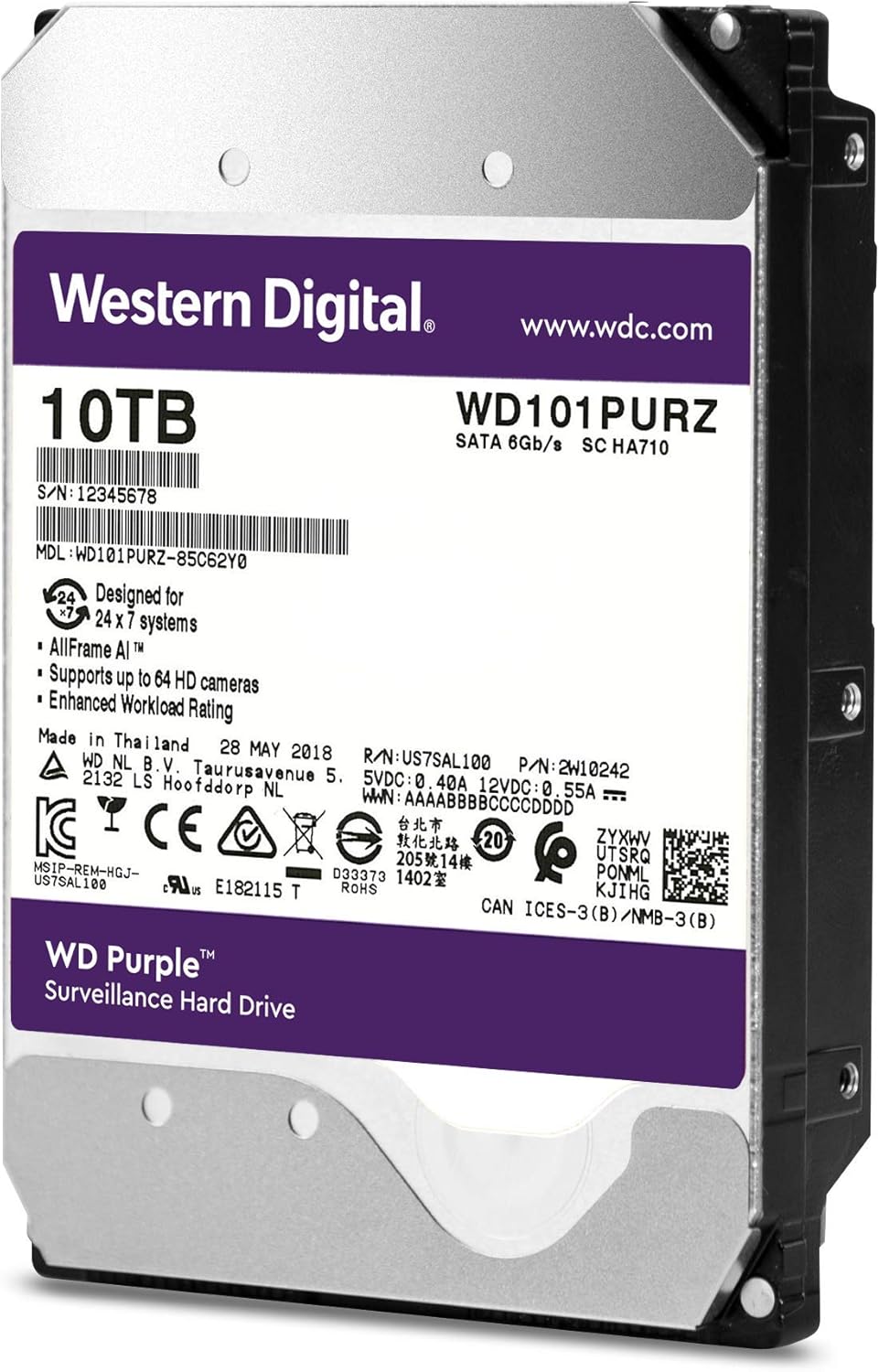 10TB Surveillance Internal Hard Drive X323
