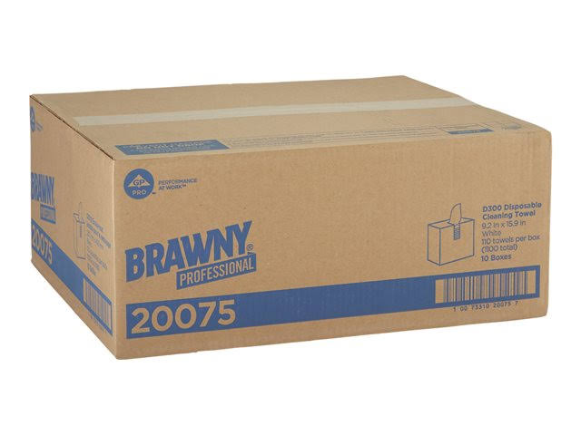 Industrial Medium Duty All Purpose Wipers, 110 sheets, 10 pack, White Q4881