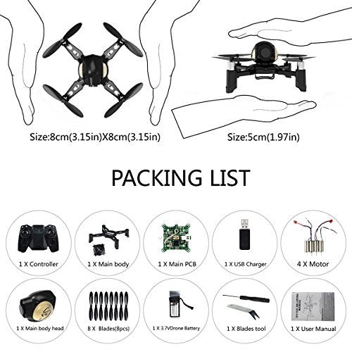 Mini RC Drone Quadcopter 2.4GHz 4 Channels U525194
