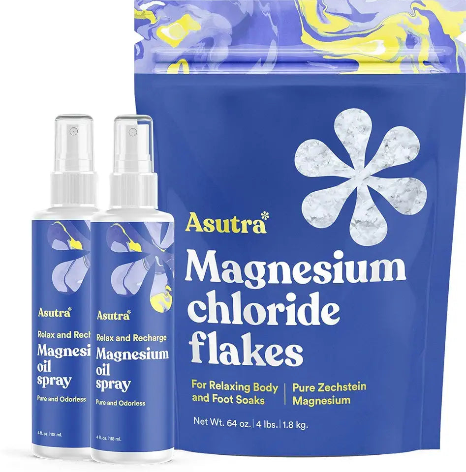 Magnesium Oil Spray and Bath Flakes Bundle E9093