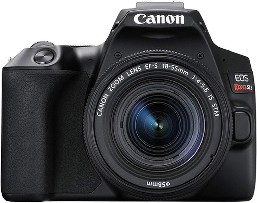 DSLR Camera with 18-55mm and 55-250mm and 420-800mm Lenses 64GB Memory Case Tripod Flash Remote 38pc Bundle E438138