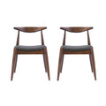Charcoal Fabric Upholstered Dining Chairs, Set of 2 M5315