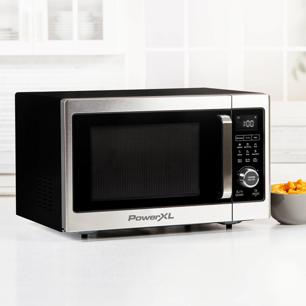 Stainless Steel Black Microwave Air Fryer D76754