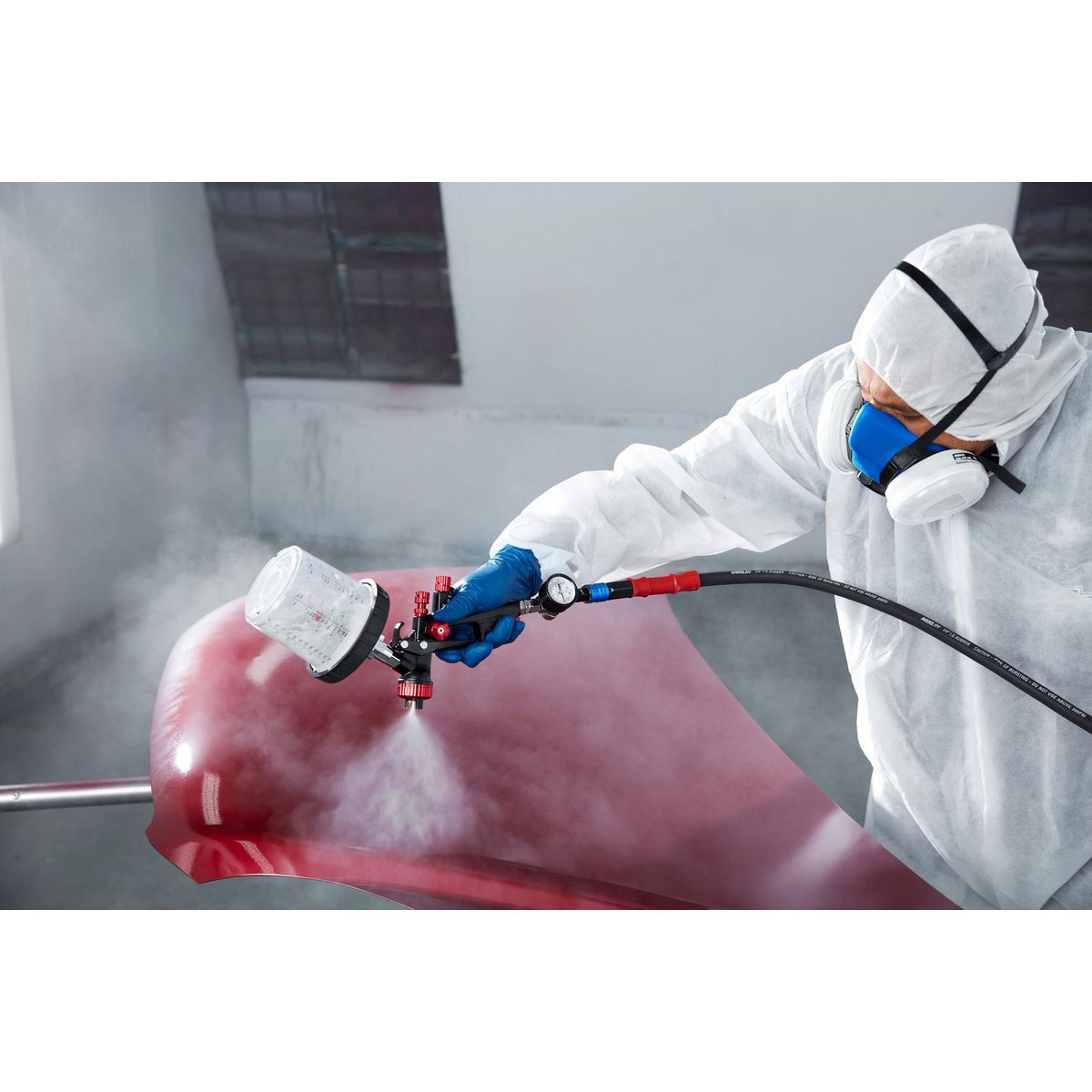 HVLP Gravity Feed Spray Gun with Side Fan Control D29195