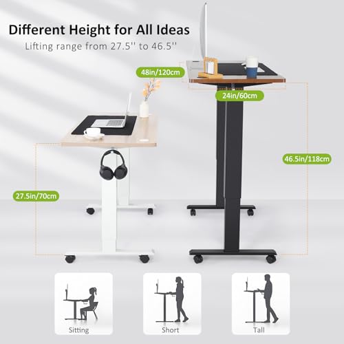 Electric Standing Desk 55 x 24In with Charging Station G3734