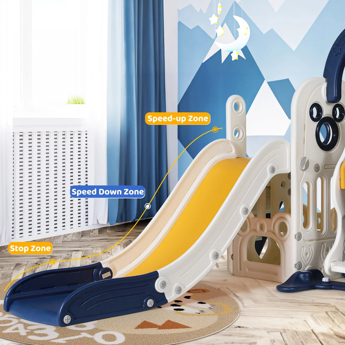 5 in 1 Toddler Swing and Slide Set R673