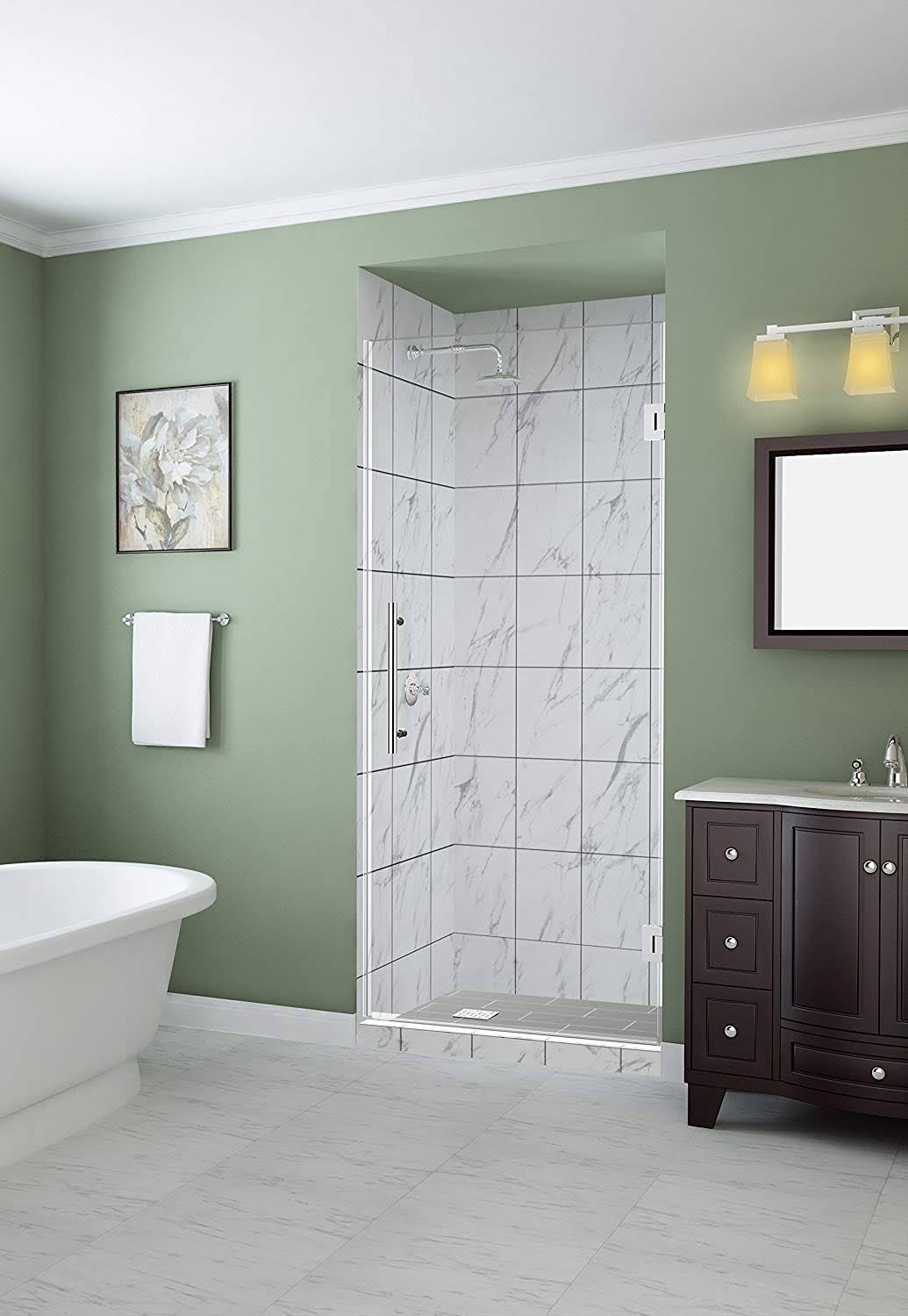 72x22 High x 28x22 Wide Frameless Shower Door Chrome F433974
