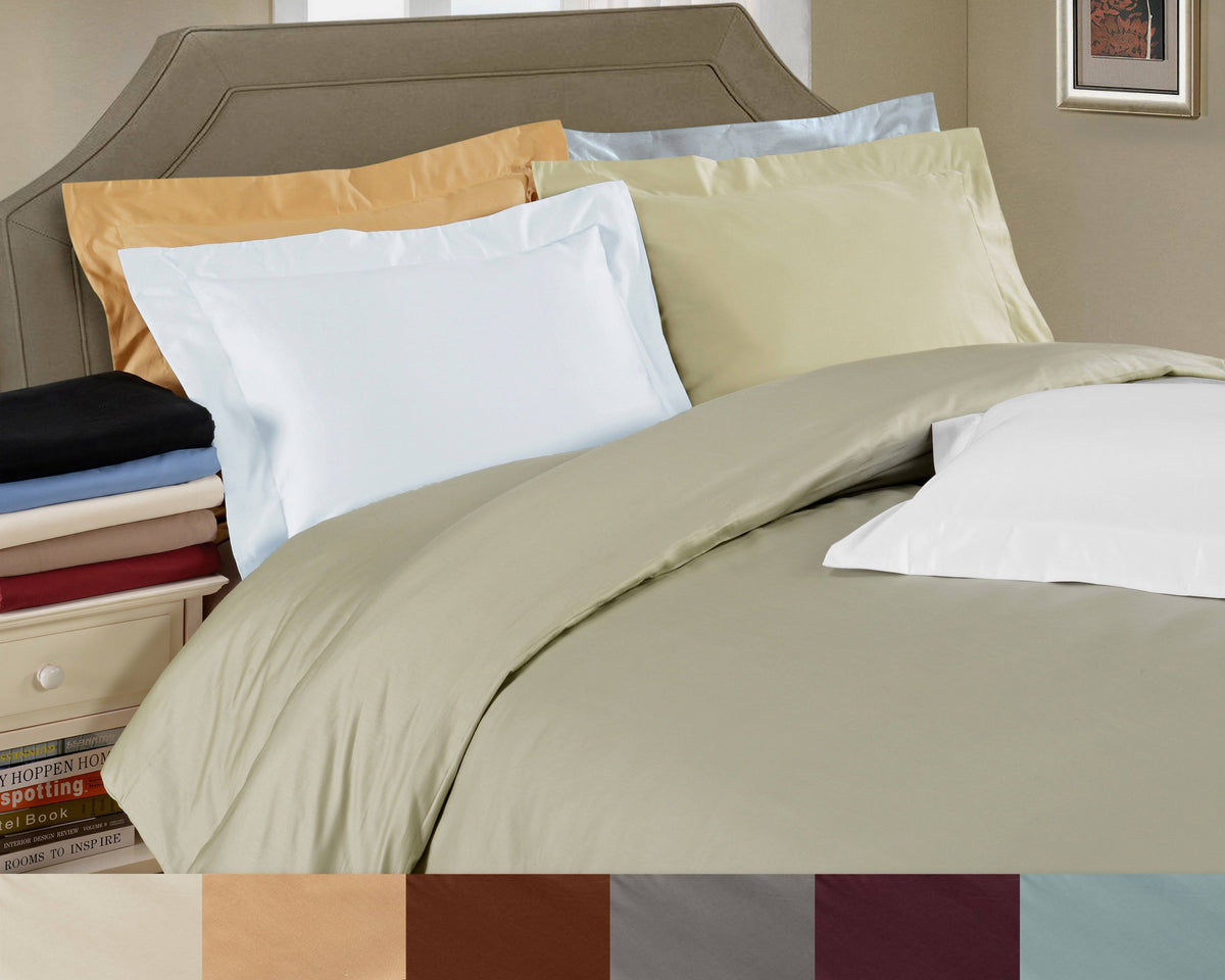 Linen Solid Duvet Cover Set King/California King P57452