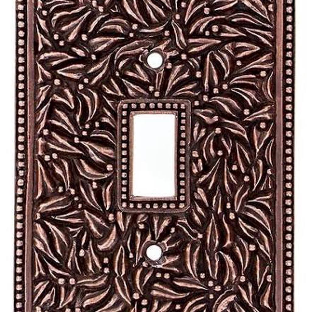 Antique Copper 1-Gang Toggle Wall Plate Q739