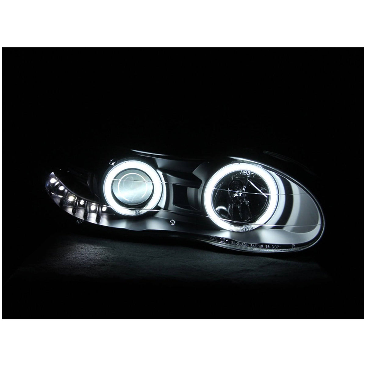 Black Projector Headlights for 1998-2002 Chevrolet Camaro V87079