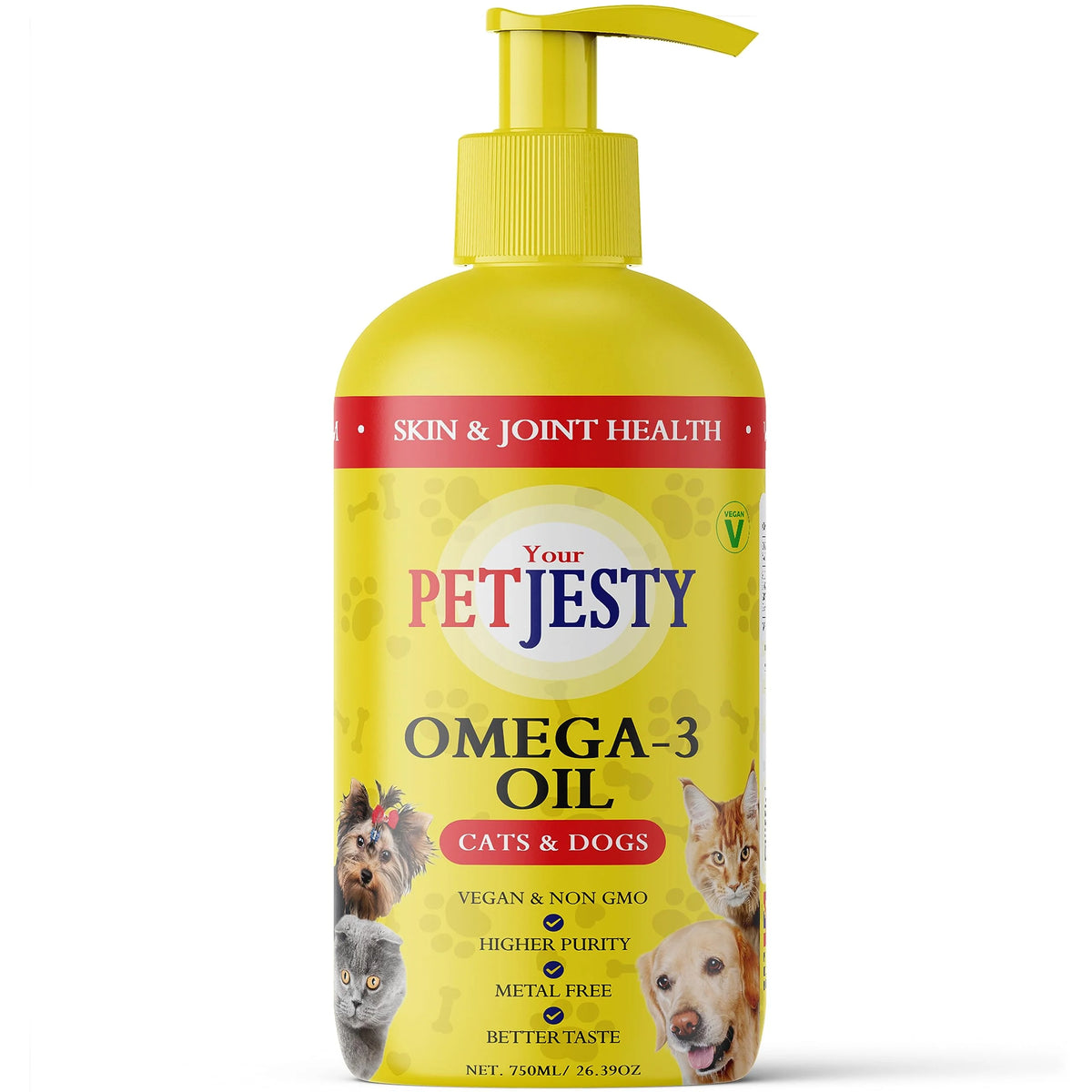 Vegan Omega 3 Oil Liquid Food Supplement for Pets O839211