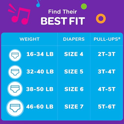 Boys' Potty Training Pants 3T-4T 112 Count W457272