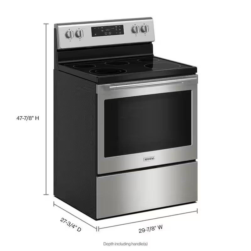 5 Element Freestanding Electric Range in Stainless Steel H501