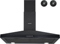 Stainless Steel Wall Mount Range Hood with 3 Speed Exhaust Fan and Aluminum Mesh Filters D972