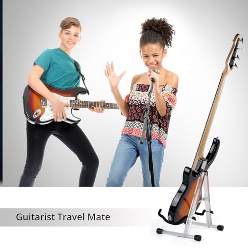 Hardwood Black Foldable Guitar Stand E873016