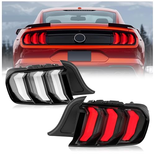 LED Tail Lights Assembly with Clear Lens Black Housing J233163