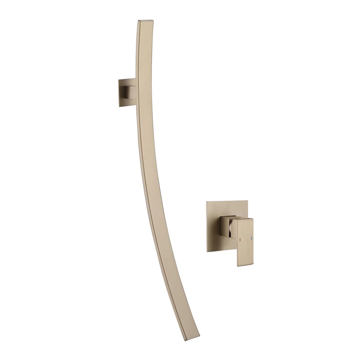 Wall Mounted Solid Brass Single Handle Bathroom Sink Faucet I380
