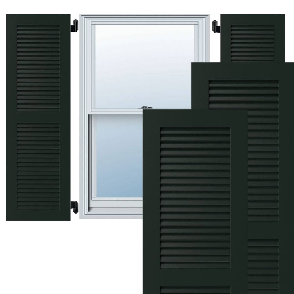 18x22W x 39x22H Exterior Composite Louvered Shutters D268