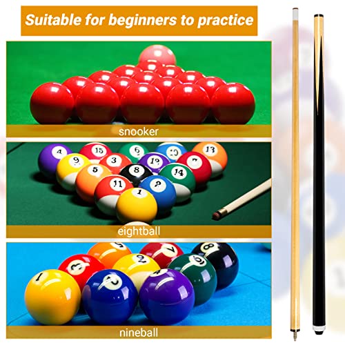 2 Piece 58 Inch 12 oz 13 mm Hardwood Pool Cue W517